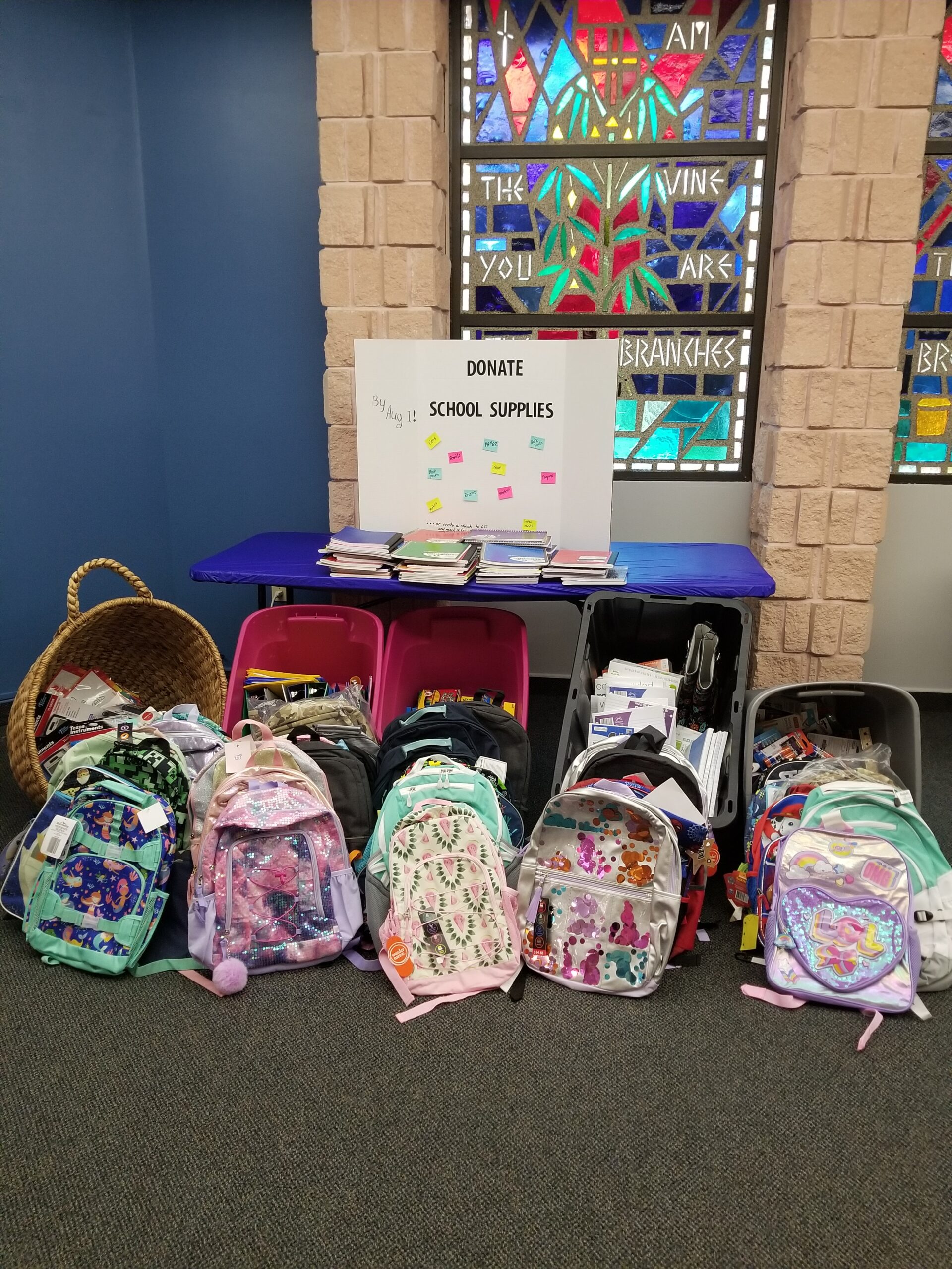 LCC School Supplies Drive Fall 2021 Lutheran Church of the Cross